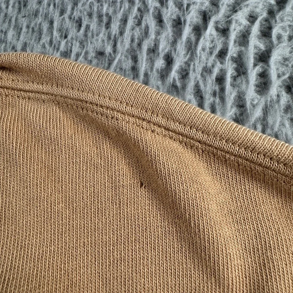 AYR Men's Long Sleeve Crewneck Tee in Camel - Picture 4 of 10